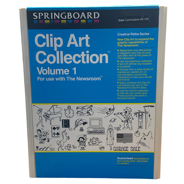 Springboard Clip Art Collection Volume 1 - Commodore 64/128 - for just $19.99! 
