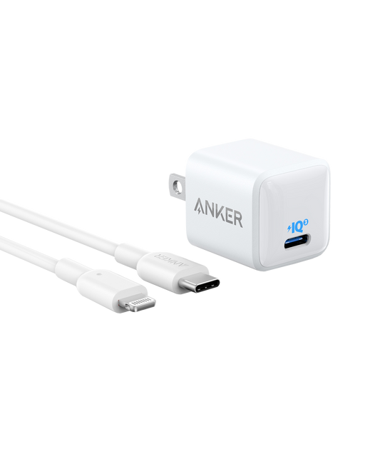 Anker <b>511</b> Charger (Nano) with USB-C to Lightning Cable - for just $24.99! 