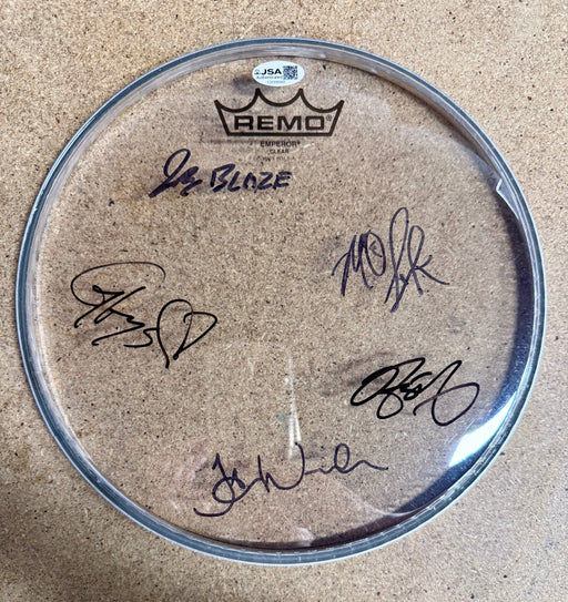 Band The Elevaters Autographed Signed Remo Drumhead JSA COA Jackson Blaze Link - for just $250! 