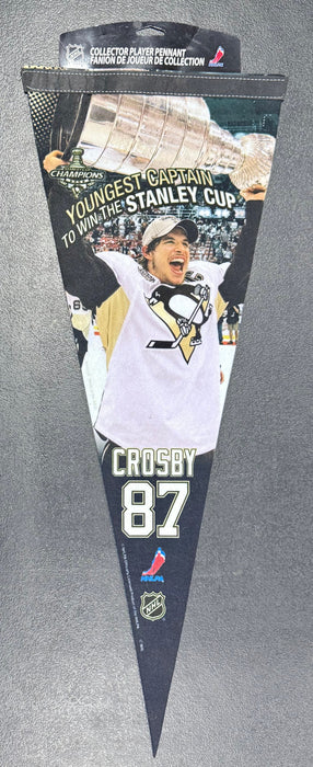 Pittsburgh Penguins 2009 Stanley Cup Sidney Crosby Youngest Captain NHL Pennant - for just $25! 