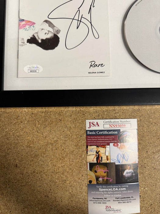 Singer & Actress Selena Gomez Signed Rare Framed CD Booklet With JSA COA - for just $175! 