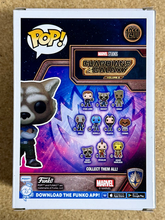 Director James Gunn Signed Funko Pop! Marvel #1211 Rocket GOTG 2023 With JSA COA - for just $300! 