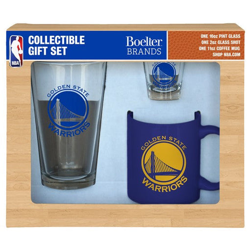 Golden State Warriors 3-Piece Glassware Gift Set - for just $34.99! 