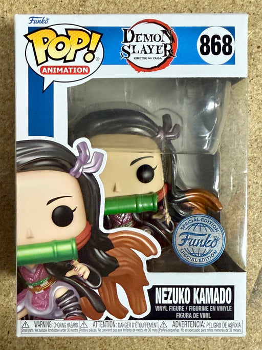 Funko Pop! Animation Nezuko Kamado #868 Demon Slayer 2023 Metallic Exclusive - for just $15! 