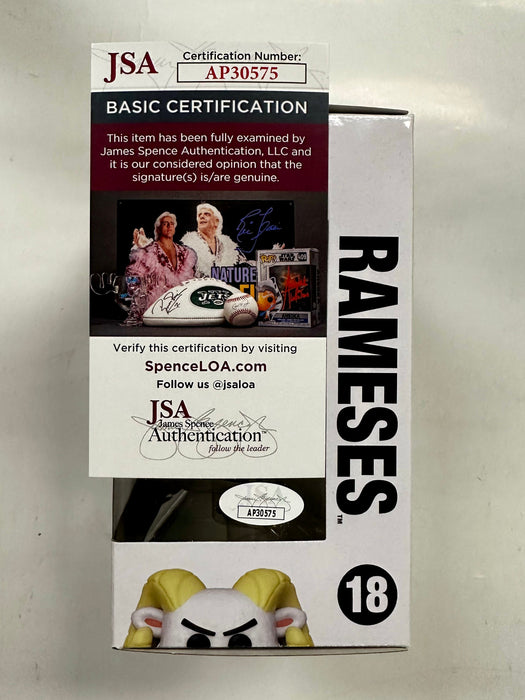 Coach Mack Brown Signed NCAA Ramses #18 UNC North Carolina Tar Heels Funko Pop With JSA COA - for just $170! 