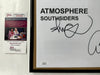 Atmosphere (Slug & Ant) Signed & Framed Southsiders Vinyl Insert With JSA COA - for just $250! 