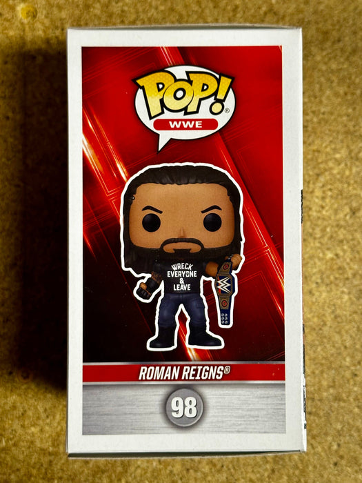 Funko Pop! WWE Roman Reigns Holding WWE Championship #98 2021 Metallic Exclusive - for just $15! 