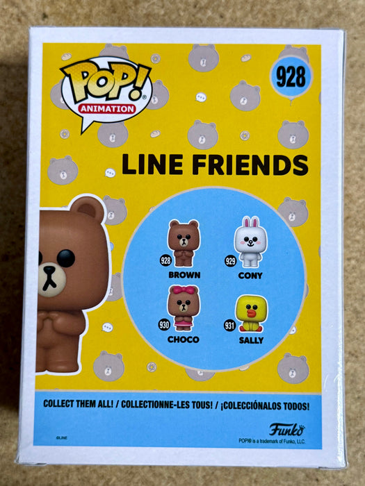 Funko Pop! Animation Flocked Brown #928 Line Friends 2021 Vaulted Exclusive - for just $15! 
