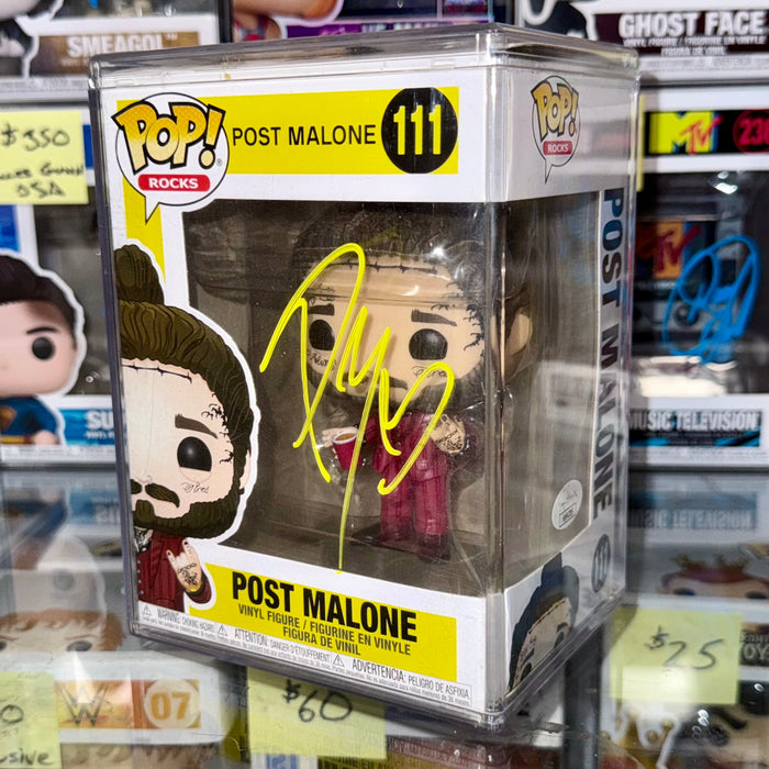 Post Malone Signed Vaulted Beerbongs And Bentleys Funko Pop! #111 With JSA COA - for just $250! 
