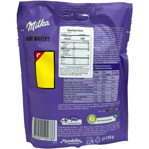 Milka Chocolate Mini Wafer 110g - Deliciously Crisp Chocolate Treats for Snack Lovers - for just $5.99! 