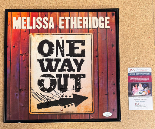 Melissa Ethridge Signed & Framed “One Way Out” Vinyl With JSA COA - for just $100! 