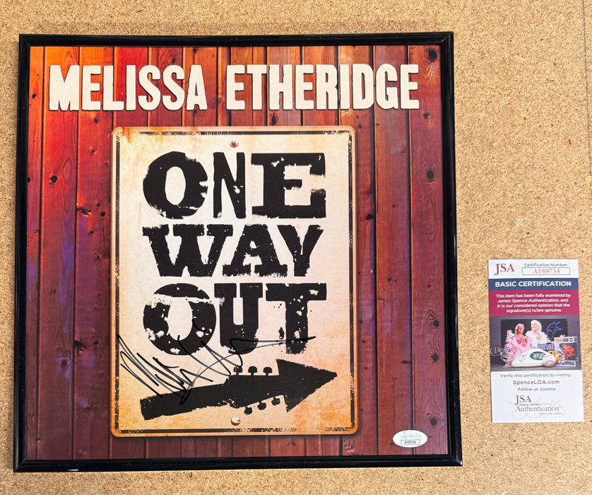Melissa Ethridge Signed & Framed “One Way Out” Vinyl With JSA COA - for just $100! 
