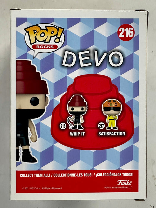 Gerald Casale & Mark Mothersbaugh Signed Whip It Funko Pop! #216 Band DEVO 2021 With JSA COA - for just $350! 