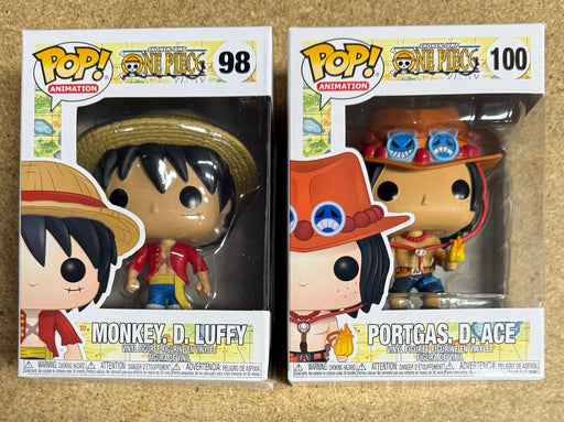 Funko Pop! Brothers Monkey D. Luffy & Portgas D Ace #98 #100 One Piece Set Of 2 - for just $35! 