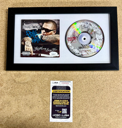 Rapper Paul Wall Signed “Get Money, Stay True” (2007) Framed CD With JSA COA - for just $150! 