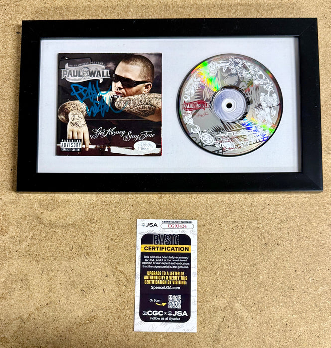 Rapper Paul Wall Signed “Get Money, Stay True” (2007) Framed CD With JSA COA - for just $150! 