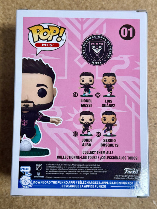 Funko Pop! MLS Lionel Messi (Away) #01 Soccer MLS Inter Miami 2025 - for just $13! 