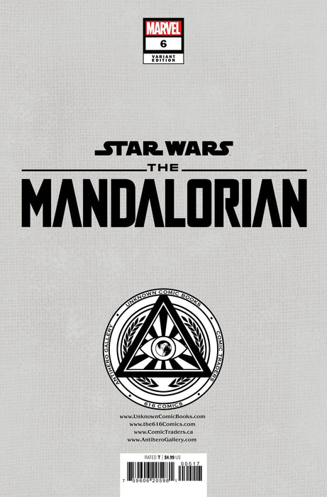 Star Wars: The Mandalorian Season 2 #6 Unknown Comics Kaare Andrews Exclusive Var (11/15/2023) - for just $10! 