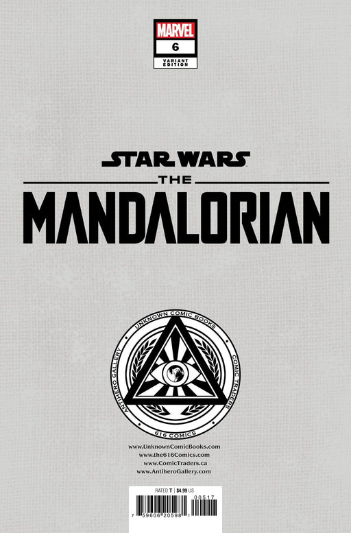 Star Wars: The Mandalorian Season 2 #6 Unknown Comics Kaare Andrews Exclusive Var (11/15/2023) - for just $10! 