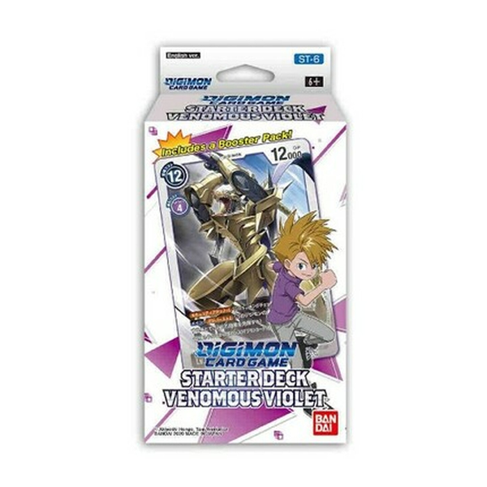 Digimon Trading Card Game: Starter Deck Display - Venomous Violet - for just $15.99! 