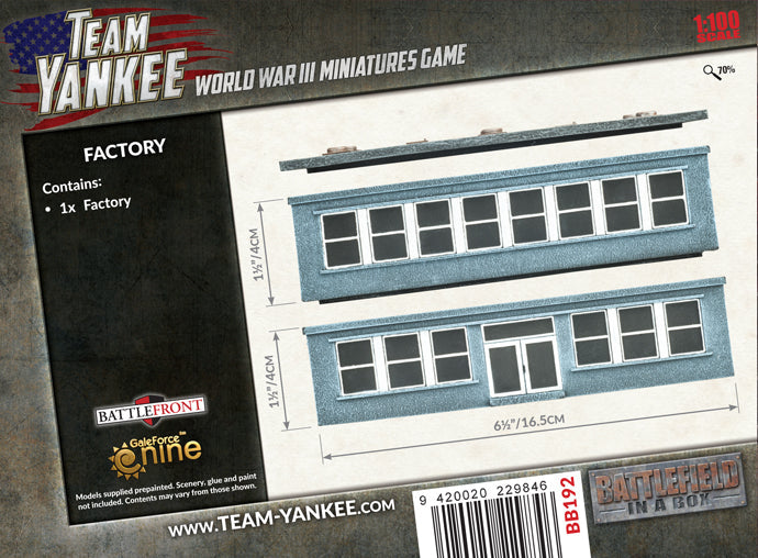 Team Yankee: Factory Building - for just $50! 