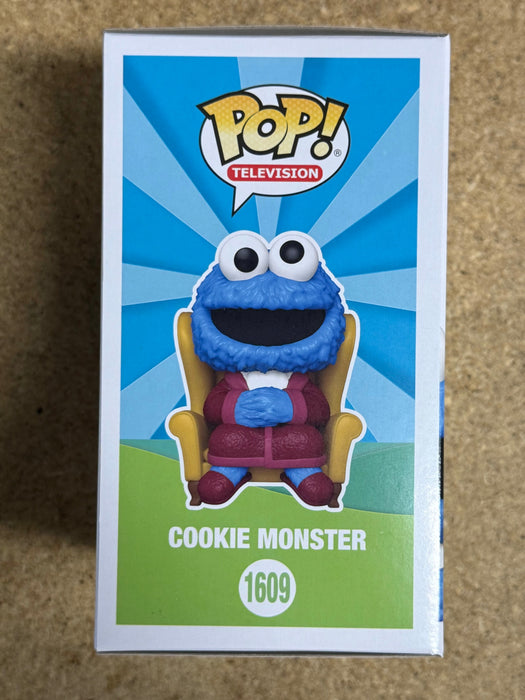 Funko Pop! Television Cookie Monster With Robe In Chair #1609 Sesame Street 2024 - for just $14! 