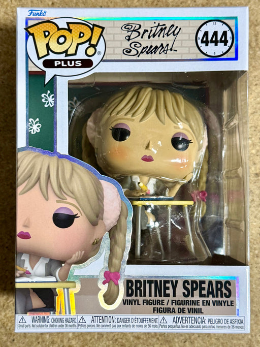 Funko Pop! Rocks Plus School Girl Britney Spears At Desk #444 Hit Me Baby One More Time - for just $20! 