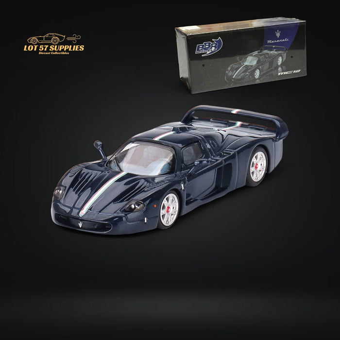BBR64 Maserati MC12 Stradale Blue Metallic w/ Stripe 1:64 BBRDIE6416 - for just $22.99! 