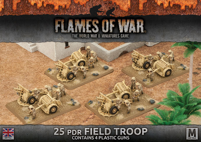 Flames of War: British 25 pdr Field Troop (Mid War) - for just $37! 