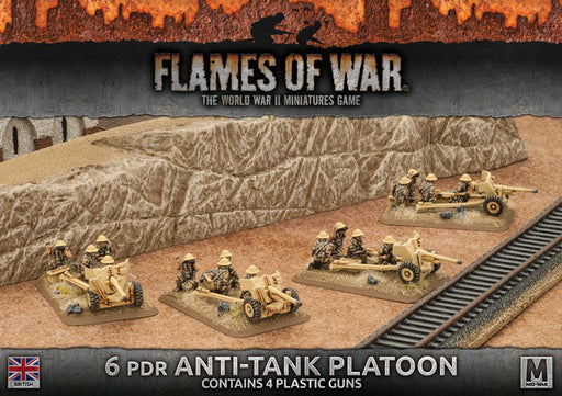 Flames of War: British 6 pdr Anti-tank Platoon (Mid War) - for just $30! 