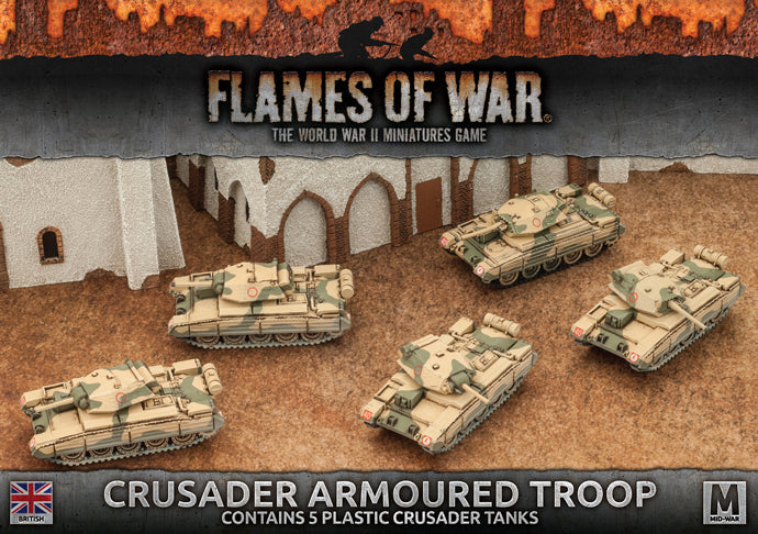 Flames of War: British Crusader Armoured Troop (Mid War) - for just $50! 