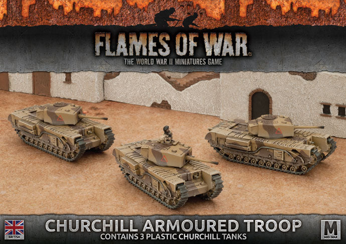 Flames of War: British Churchill Armoured Troop (Mid War) - for just $30! 