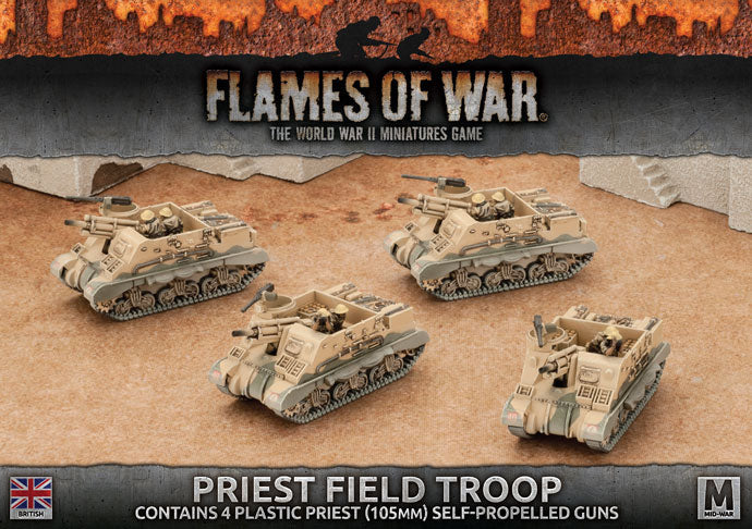 Flames of War: British Priest Field Troop (Mid War) - for just $40! 