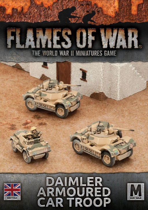 Flames of War: British Daimler Armoured Car Troop (Mid War) - for just $30! 