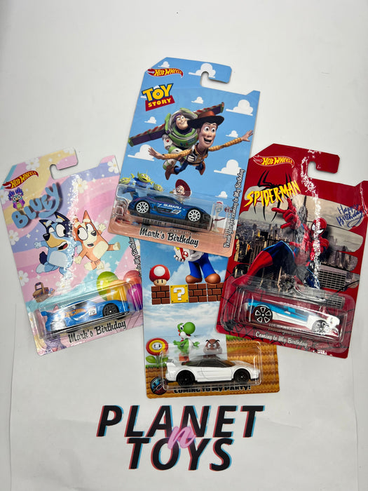 Custom Hot Wheels Assorted for Any Occasion / Birthdays / Party / Souvenirs - for just $75! 