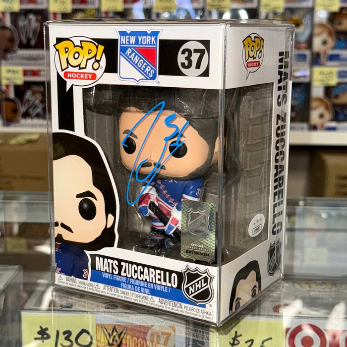 Mats Zuccarello Signed NHL Hockey New York Rangers Funko Pop! #37 With JSA COA - for just $200! 