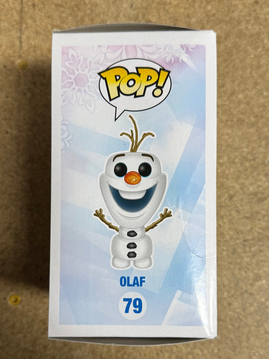 Josh Gad Signed Disney Frozen Flocked Olaf Asia 2014 Exclusive Funko Pop! #79 With JSA COA - for just $130! 