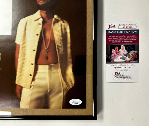 John Legend Autographed (Signed) & Framed LEGEND Vinyl Insert With JSA COA - for just $200! 