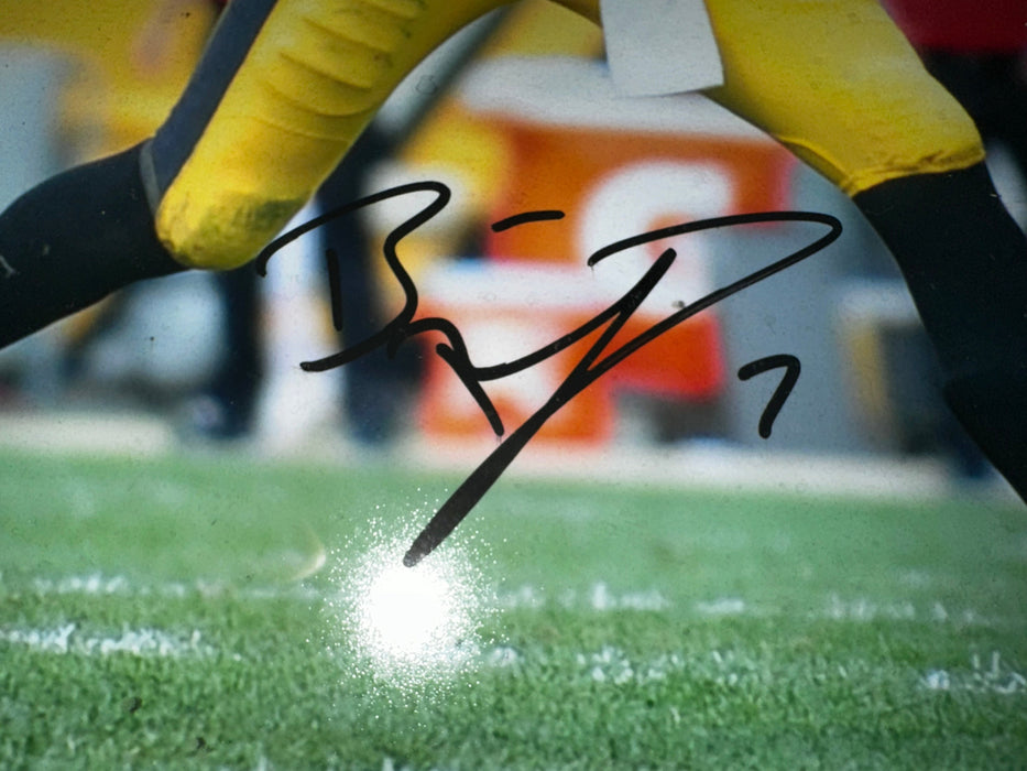 Ben Roethlisberger QB Signed & Framed NFL Pittsburgh Steelers 11x14 With BAS COA - for just $500! 