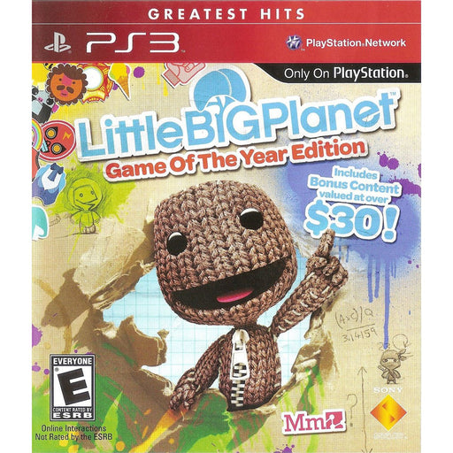Little Big Planet: Game Of The Year Edition (Greatest Hits) (Playstation 3) - Premium Video Games - Just $6.99! Shop now at Retro Gaming of Denver
