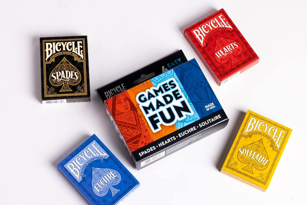Bicycle Playing Cards: 4-Game Pack - for just $19.99! 