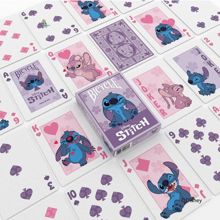 Bicycle Playing Cards: Disney - Stitch - Purple - for just $8.99! 