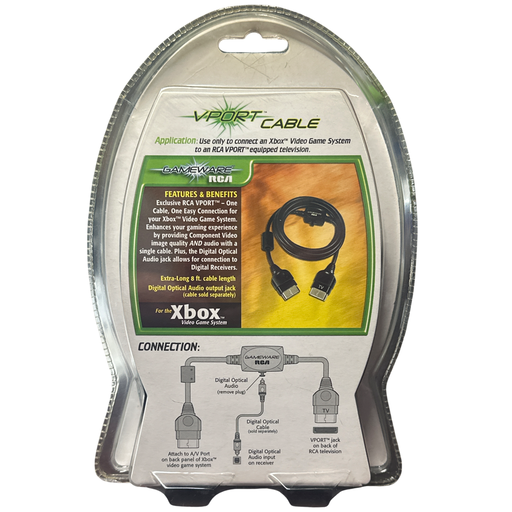 Gameware RCA VPort Cable Microsoft Xbox Video Game System - for just $29.99! 
