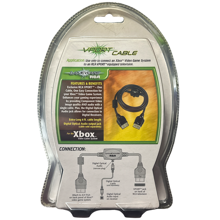 Gameware RCA VPort Cable Microsoft Xbox Video Game System - for just $29.99! 
