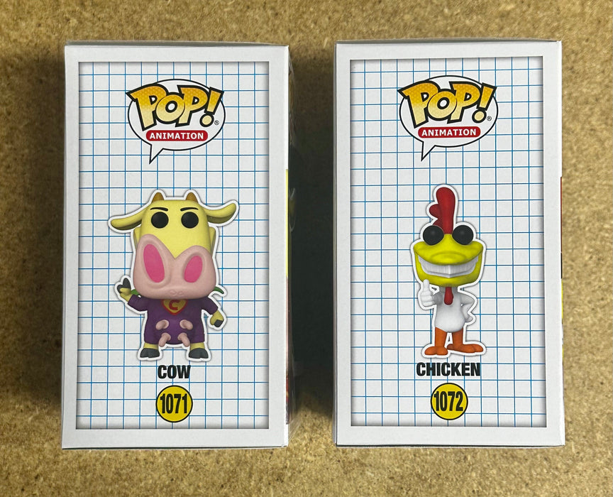Funko Pop! Animation Super Cow & Chicken #1071 & 1072 Cartoon Network 2021 Set Of 2 - for just $23! 