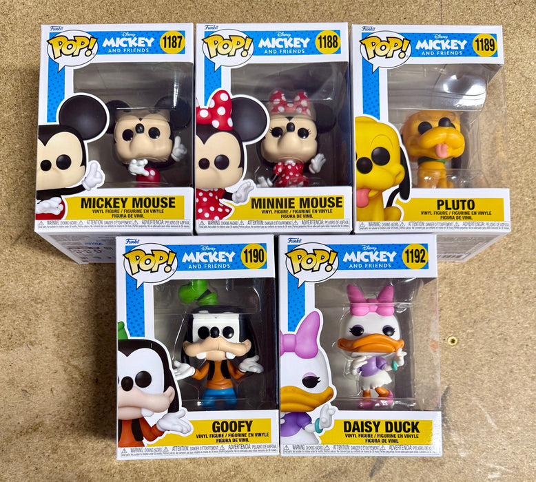 Funko Pop! Disney Mickey Mouse & Friends Pluto Minnie Daisy Goofy 2022 - for just $60! 