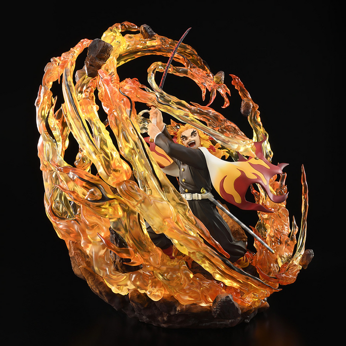 Bellfine: Demon Slayer: Kimetsu no Yaiba - Kyojuro Rengoku Battle Stance DX Ver 1/8 Scale Figure - for just $504.99! 