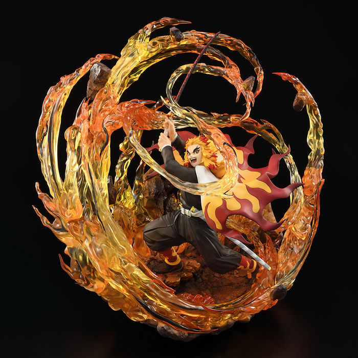 Bellfine: Demon Slayer: Kimetsu no Yaiba - Kyojuro Rengoku Battle Stance DX Ver 1/8 Scale Figure - for just $504.99! 