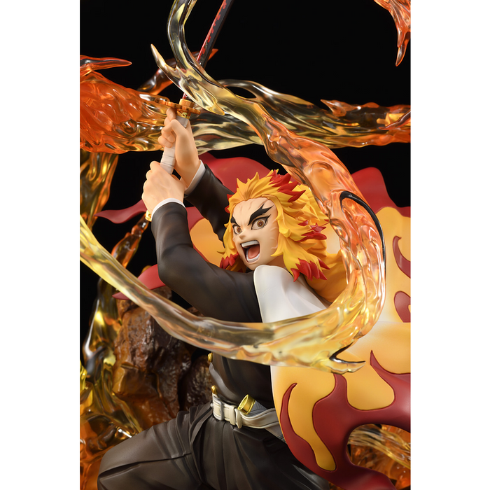 Bellfine: Demon Slayer: Kimetsu no Yaiba - Kyojuro Rengoku Battle Stance DX Ver 1/8 Scale Figure - for just $504.99! 