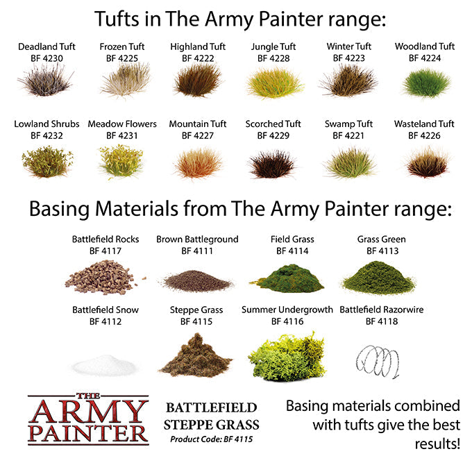 Army Painter Tools: Basing: Steppe Grass - for just $5.99! 
